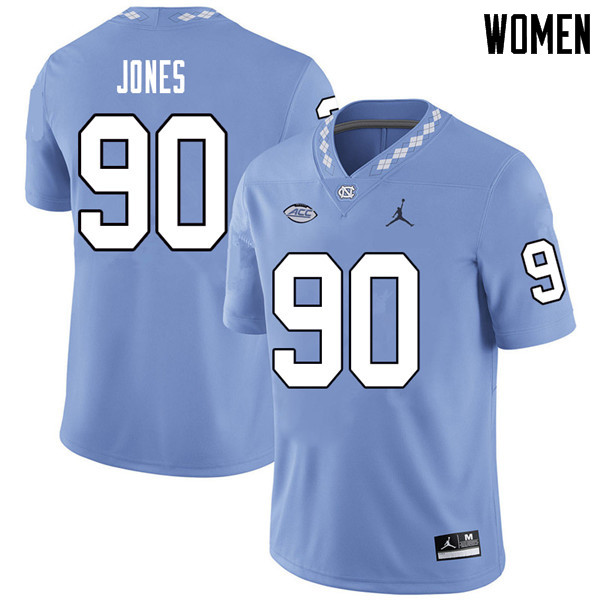 Jordan Brand Women #90 Nazair Jones North Carolina Tar Heels College Football Jerseys Sale-Carolina